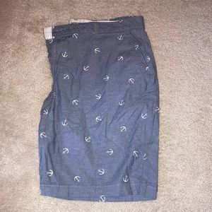 Men’s anchor print shorts